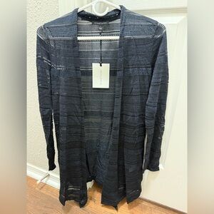 41 Hawthorn Navy and White Textured Top